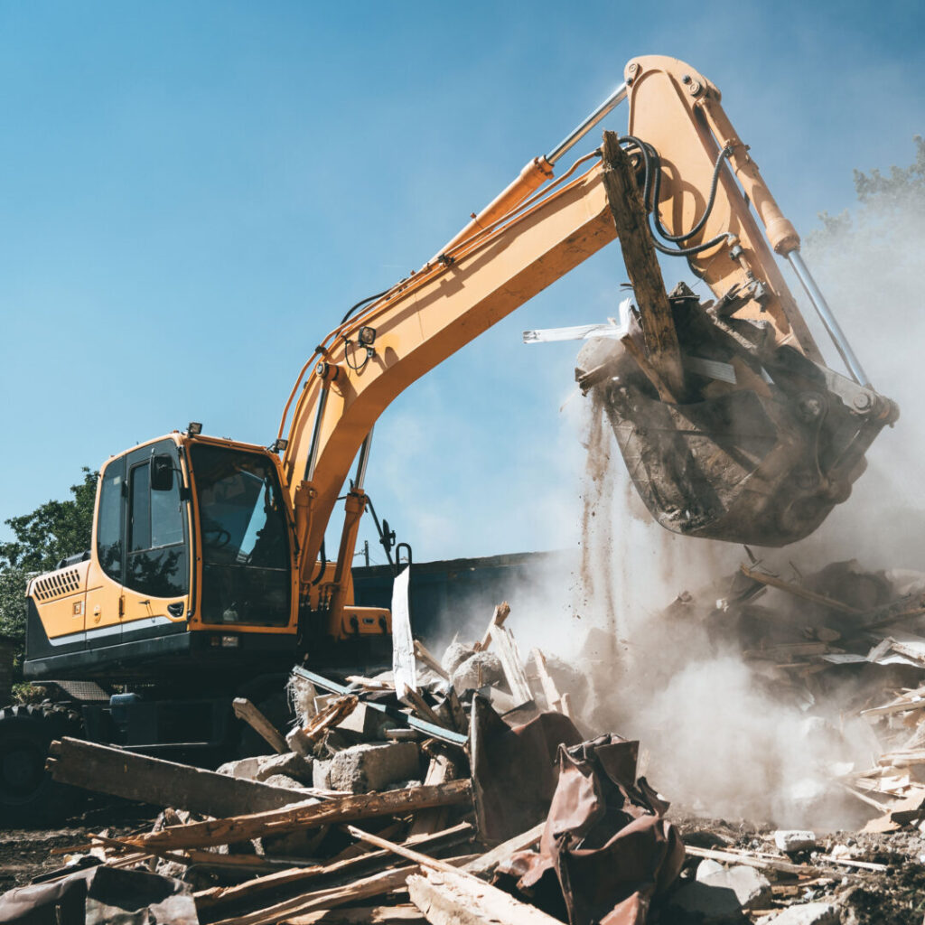 Travaux de démolition